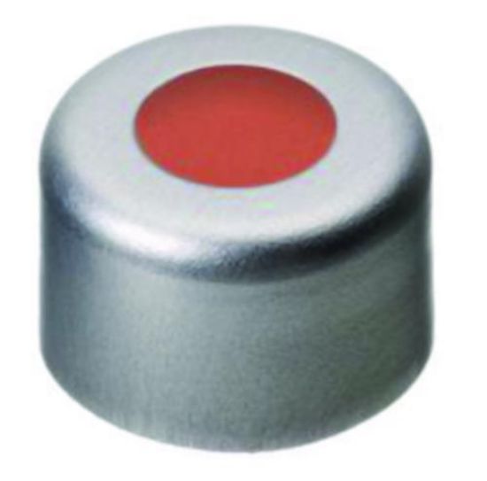 LLG Labware LLG Aluminium Crimp Caps N 8, Silver Center Hole, Red ...
