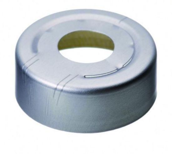 LLG-Pressure release safety caps ND20, Alu,silver,centre hole, no liner, pack of 100_1575749
