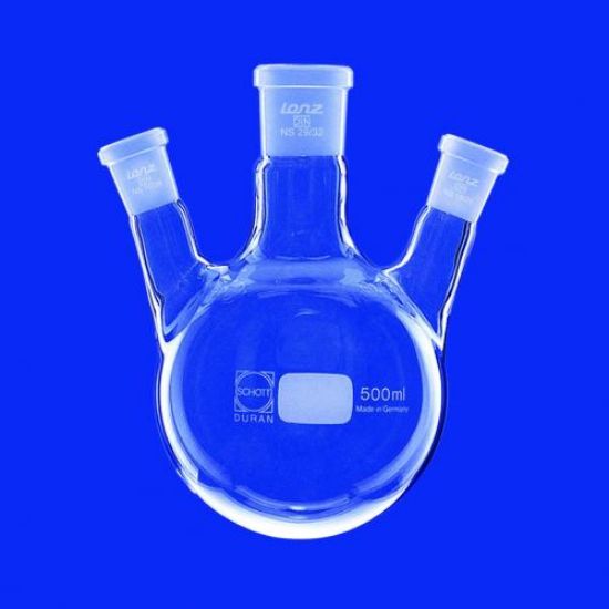 Three-neck-ruond flask 25ml NS 14/23, side neck angular_1577760