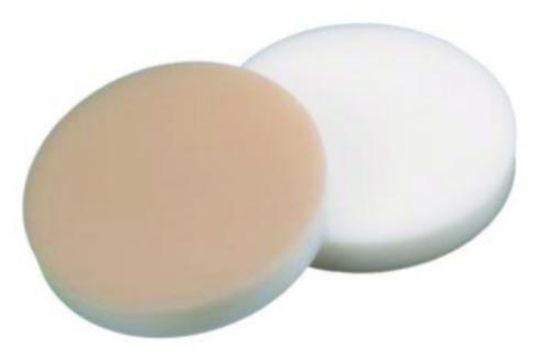 LLG-Septa N 20 Silicone beige/PTFE grey, Hardness: 60°, shore A, Thickness: 3 mm pack of 100_1576089