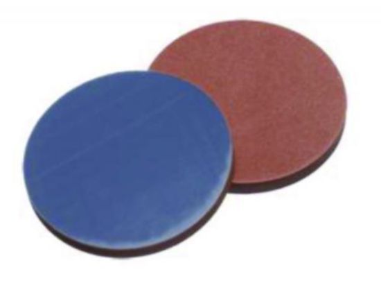 LLG-Septa N 20 Butyl red/PTFE grey, Hardness: 50°, shore A, Thickness: 3 mm pack of 100_1576140