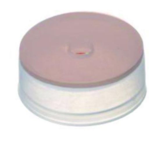 LLG-Closure 22 mm, PE butyl red/PTFE grey 55° shore A, 1,3 mm, pack of 1000_1576429