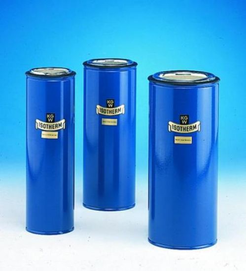 Dewar flasks 2100ml, cylindrical blue powder-coated alu, 500x77mm_1578058