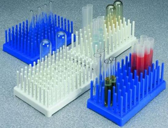 Test tube racks, PP, white, 14-17 mm Ø_1581504