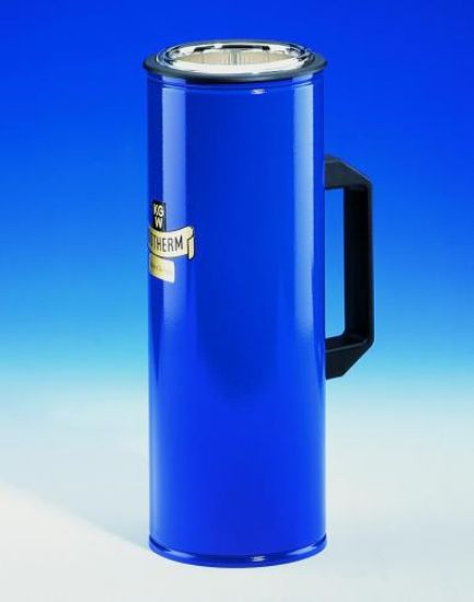 Dewar vessel type G 16 C 2,0 ltr. blue coated Alu housing, 290x100 mm, cylinder shape with handle_1580802