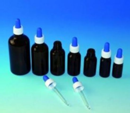pipetting device with screw cap, suction bulp, blue or red, and glass pipette for 6206158_1583542