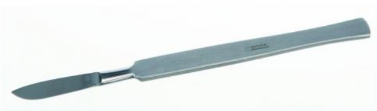 Scalpel 150 mm, stainless steel with handle od stainless steel_1583616