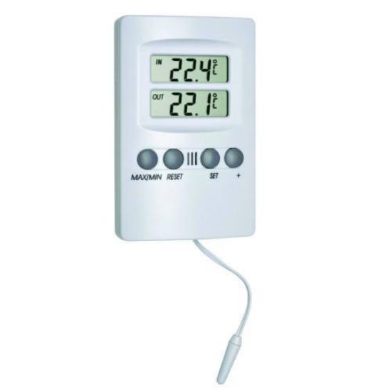 Maxima-Minima-Thermometer Elektronc, with alarm, 3m cable, incl. Battery_1584296