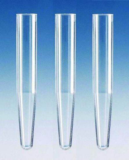 Sediment tubes, PS, PLASTIBRAND, with conical base, pack of 2000, 16x105mm_1598079