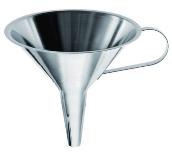 Funnel 80 mm stainless steel, with handle and air furrow_1599881
