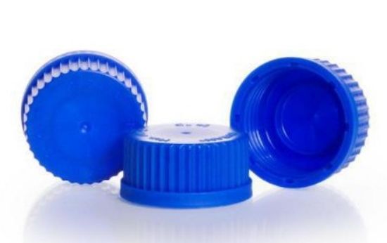 Screw caps,PP,blue,GL 45 pack of 10_1600722