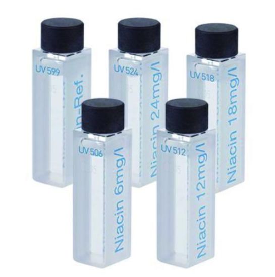 Liquid calibration standard 667-UV350 UV506, UV512, UV518, UV524, UV599 Niacin, DAkkS calibration certificate_1607572