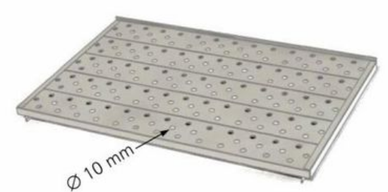 Perforated stainless steel shelf_1735916