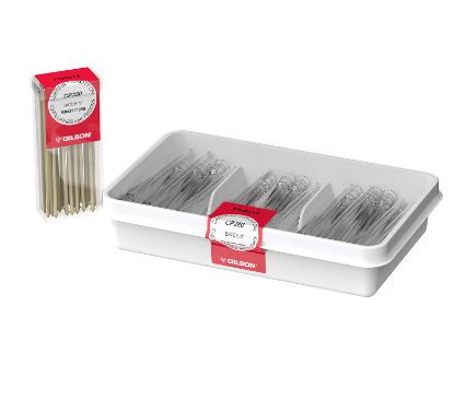 Gilson Capillary Pistons Box of 200 (Non-Assembled) CP250, Pipette Tips, 86.2 mm, Polypropylene, 50-250 μL, Non-Sterile_1187902