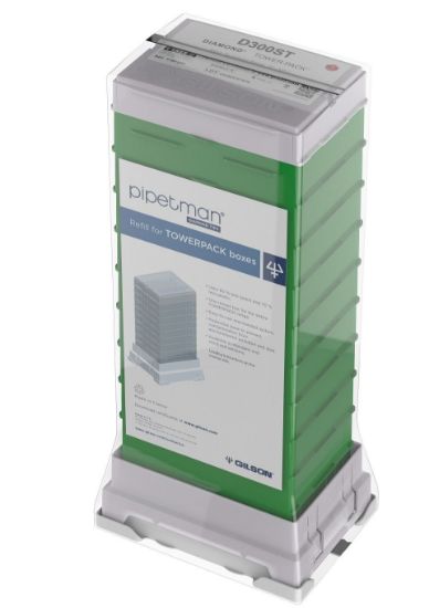 Gilson DIAMOND D300ST Sterile TOWERPACK Refill, 960 Tips