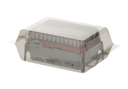 Gilson PIPETMAN DIAMOND Universal Pipette Tips DFL10ST, Polyethylene filter material, Racked - TIPACK, 960 (10x96), Polypropylene, 0.1-10 μL, Sterile_1209784