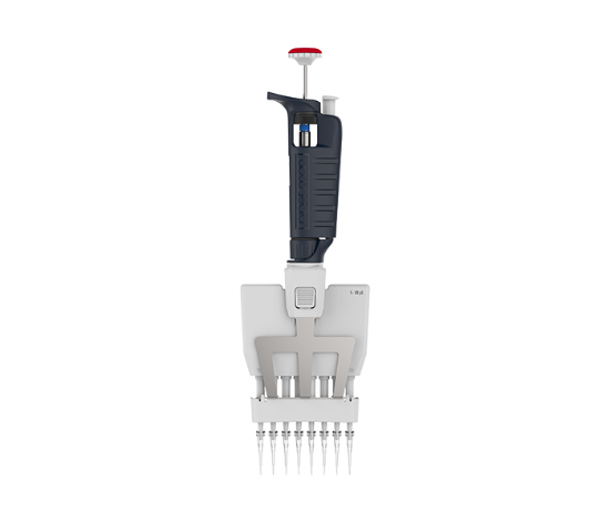 Gilson PIPETMAN G Multichannel P8x10G Pipette, Manual Air Displacement, 1-10 μL, PIPETMAN G, 8 Channel, Metal Ejector