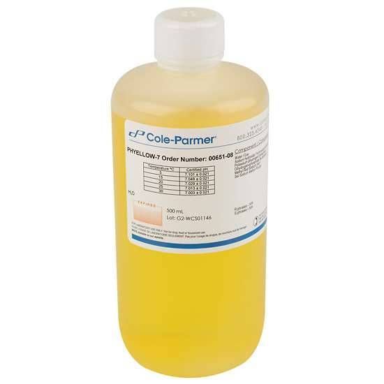 Oakton, Traceable® pH Standard Buffer with Calibration, Yellow, pH 7; 500 mL_1076608