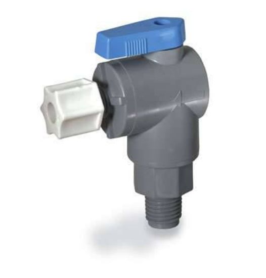 VWR Ball Valve, 2-Way Right Angled, 1/4