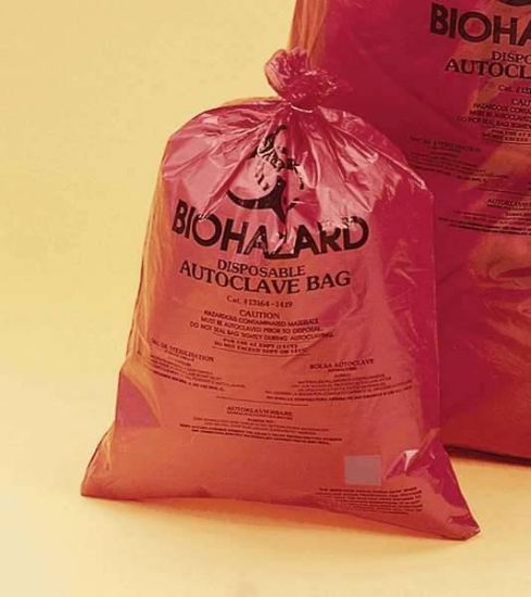 20 to 30 Gallon Autoclavable HDPE Biohazard Bags, 31 x 38"; 200/cs_1241703