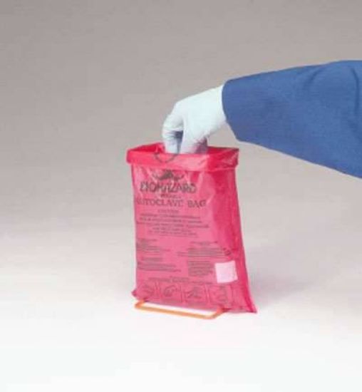 Desktop Autoclavable HDPE Biohazard Bags, 8.5 x 11"; 100/Pk_1097512