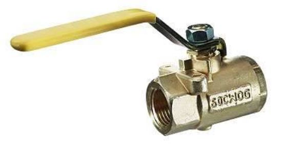 BALL VALVE BRASS 1/4X1/4 NPTF_1126720