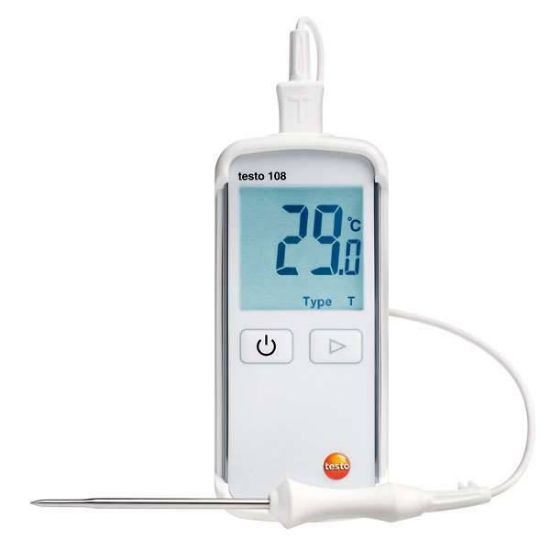 Testo 0563 0108 Waterproof Thermocouple Thermometer, -58 to 572F, Type T and KIP-65 Rated_1176416