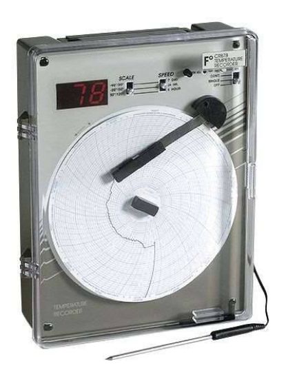 Chart Paper for 6" Circular Recorders, 24 hour, 50 to 120F, 60/pk_1619858