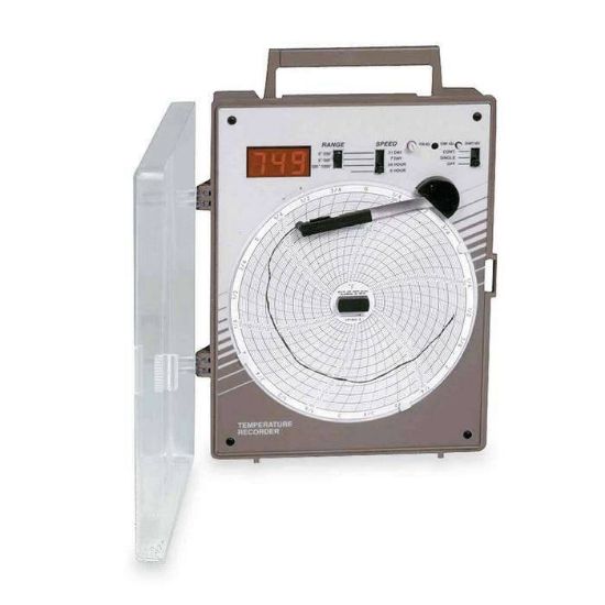 Chart Paper for 6" Circular Recorders; 24 hour, 0 to 500°F, 60/pk_1172110