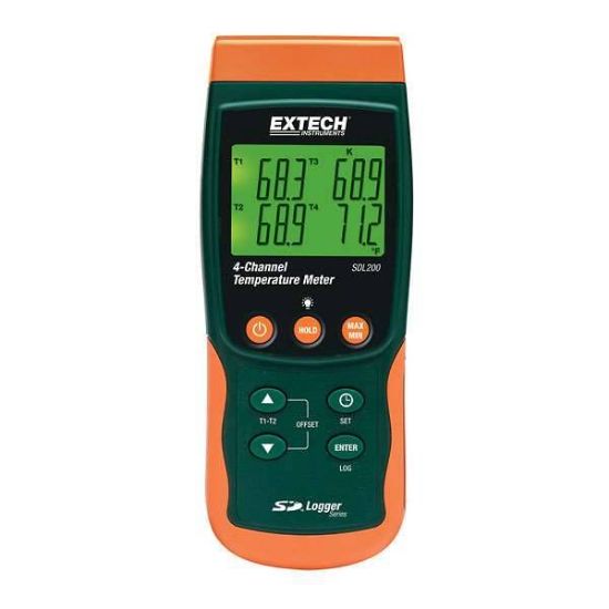 Extech SDL200 4-Channel Datalogging Thermometer with Sd Card Memory_1188286