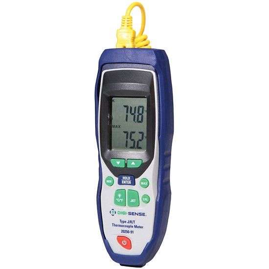 Digi-Sense Thermocouple Thermometer, Type J/K/T, NIST Traceable Calibration_1194565