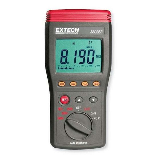 Extech 380363 Digital Insulation Tester Hi-Volt 250/500/1,000V_1227041