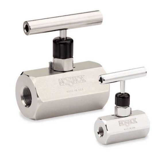 NOSHOK 402-MFC Needle Valve,Hard Seat Steel Male-Female 1/4" NPT Male-Female_1205950