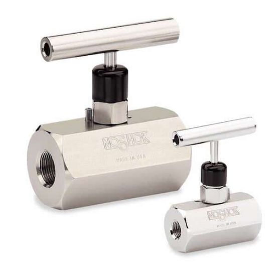 Noshok 403-FFS Needle Valve, Hard Seat ss Female-Female 3/8 in.NPT Female-Female ss Valve_1200055
