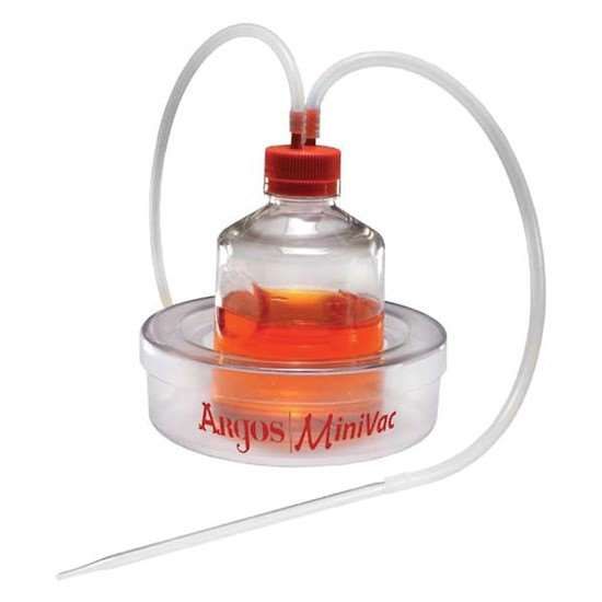 Argos Technologies Mini-Vac Collection Bottle with Barbed Connection Cap, 1000 mL_1239186