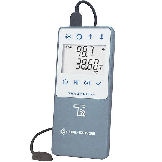 Digi-Sense Temperature/Humidity Data Logger with TraceableLIVE® Wireless Capability; 1 Probe with cable_1201517