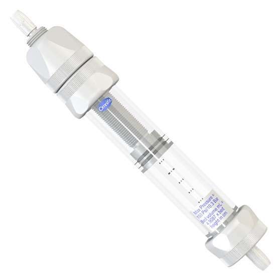 Diba Omnifit® EZ SolventPlus™ EZ SolventPlus Chromatography Column w/ 1 Fixed & 1 Adjustable Endpiece, 10 x 100 mm; 1/ea_1229371