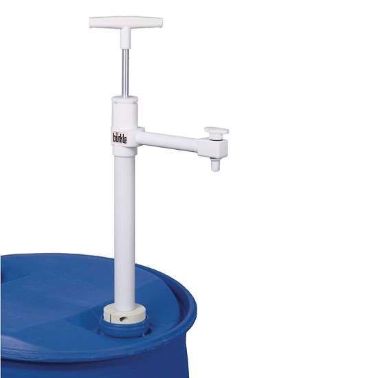 Burkle, Inc. 5606-0600 Hand Operated Drum Pump with Spigot, PTFE/FEP, 60 cm inlet tube, 270 mL/stroke_1230082