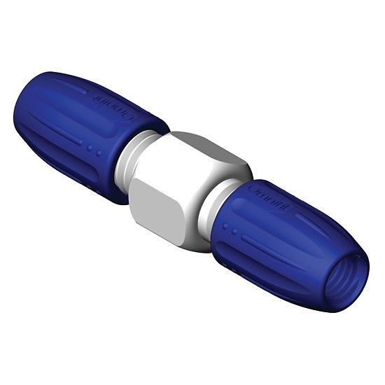 Diba Omnifit® Standard Connector for 1 to 4 mm OD Tubing, 2-way, straight; 3/pk_1240366