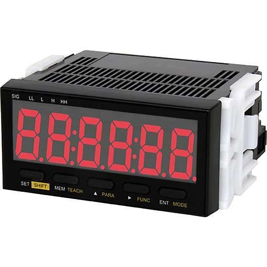 Shimpo DT-501XA-FVT Panel Meter Tachometer, 100-240 VAC Powered, Analog Output with Terminal Block Connection_1211209
