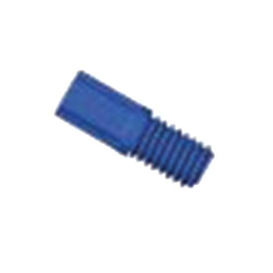 Diba Omni-Lok„¢ Compact Tubing End Fitting, inverted cone, 1/8"OD, 1/4"-28 UNFM, blue PP; 10/pk_1240210