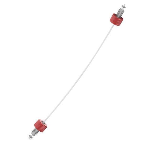 Diba Omnifit® Tubing Assembly, 6-40 UNF(M) with flare, PTFE, 1/16" OD x 12" L; 1/ea_1487679