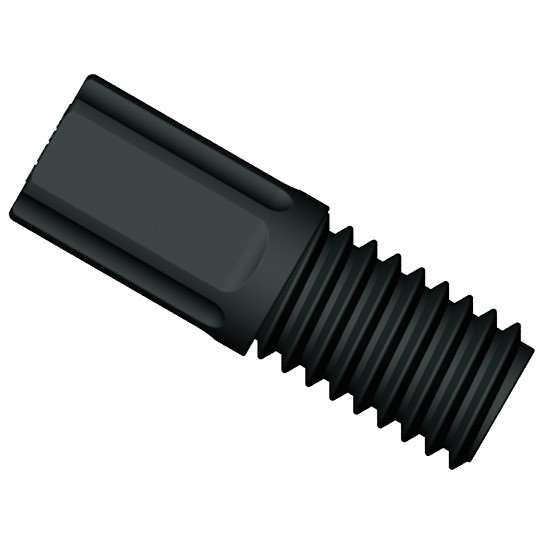 Diba Omni-Lok„¢ Compact Tubing End Fitting, Type S/P, 1/8"OD, M6 ISO(M), black PP; 10/pk_1487457