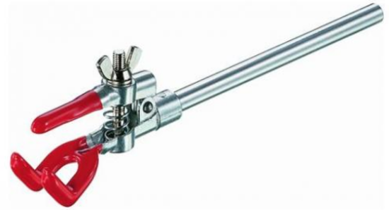 Three-prong clampZinc die casting, natural alloy, vinyl-coated jaws._1491346