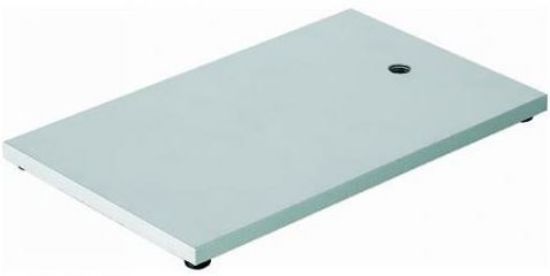 Retort stand base 215x200 mm, steel powdercoated, M 10 thread, thickness 8 mm, rubber feet_1623417