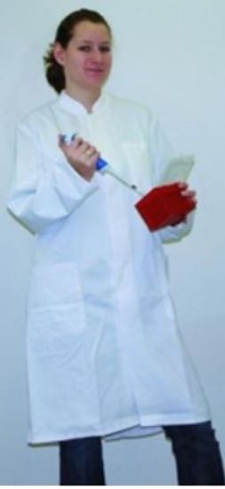 BP Med & Care® Unisex coat size Ln White, mixed fabric_1516071