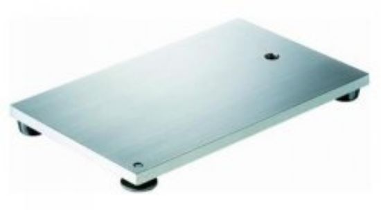 Retort stand base, steel dull finish, M 10 thread, adjustable, thickness 8 mm, depth 315x height 200 mm_1555764