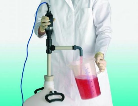 Barrel pump Set GLP25 length 500 mm, 0 - 30 l/min, adapter IG 3/4" with angled tube + stopper_1558880