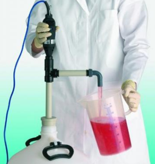 Barrel pump Set GLP25 length 1000 mm, 0 - 30 l/min, adapter IG 3/4" with angled tube + stopper_1558856