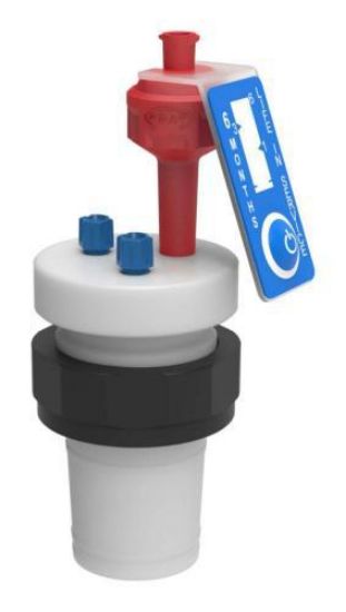 Safety Cap II for NS 29/32 ground flask, attachments 2 capillarys (3.2 mm OD)_1558130